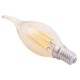 ΛΑΜΠΤΗΡΑΣ FB94047.02 ΣΤΥΛ ΦΛΟΓΑ LED FILAMENT 6W E14 3000K GOLD DIMMABLE