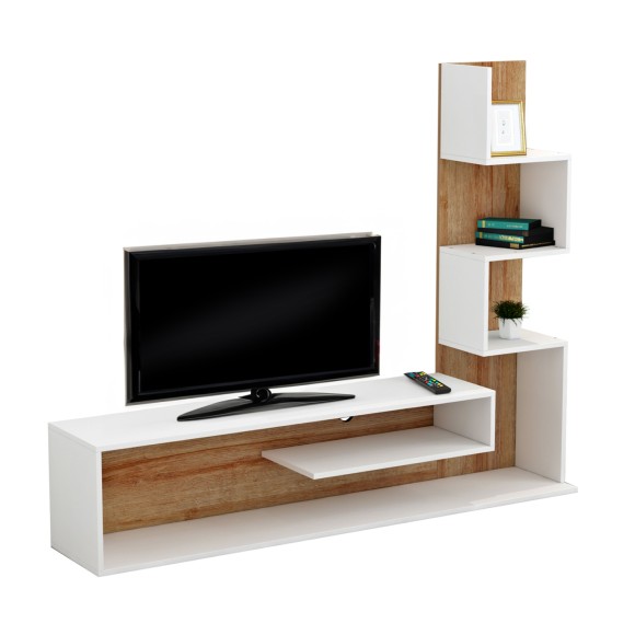 ΣΥΝΘΕΤΟ ΤΗΛΕΟΡΑΣΗΣ FB98908.11 ΜΕΛΑΜΙΝΗ ΣΕ ΛΕΥΚΟ-ΦΥΣΙΚΟ 150x29,5x120Υεκ.