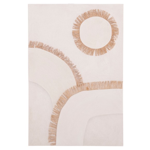 ΠΙΝΑΚΑΣ ΟΡΘΟΓΩΝΙΟΣ FB94531 MDF ΣΕ ΥΠΟΛΕΥΚΟ ΧΡΩΜΑ-ΔΙΑΚΟΣΜΗΣΗ ΜΠΕΖ 80x4,5(πάχος)x120Υεκ.