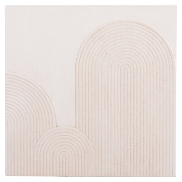 ΠΙΝΑΚΑΣ ΤΕΤΡΑΓΩΝΟΣ FB94517 MDF ΣΕ ΥΠΟΛΕΥΚΟ ΧΡΩΜΑ 80x4,5(πάχος)x80Υεκ.