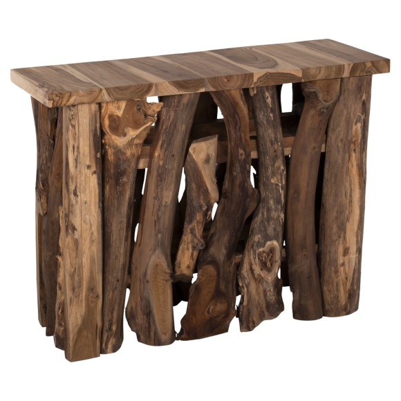 ΚΟΝΣΟΛΑ FB99336 ΑΠΟ ΜΑΣΙΦ ΞΥΛΟ ΤEAK ΦΥΣΙΚΟ 100X35X75Y εκ.