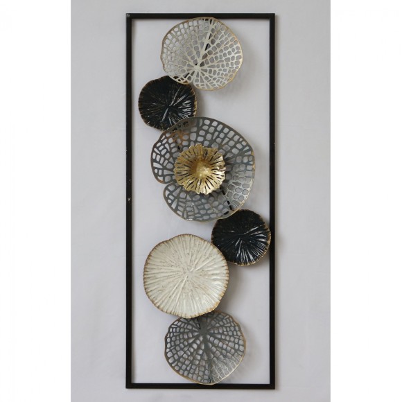 ΜΕΤΑΛΛΙΚΟ ΔΙΑΚΟΣΜΗΤΙΚΟ ΤΟΙΧΟΥ FB97169 ΜΑΥΡΟ ΛΕΥΚΟ ΑΣΗΜΙ 28x4x75Y εκ.