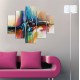 ΠΙΝΑΚΑΣ ΠΕΝΤΑΠΤΥΧΟ MDF ABSTRACT COLORS 82Χ56x3  FB97207.02