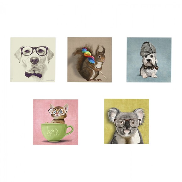 ΠΙΝΑΚΑΣ ΠΕΝΤΑΠΤΥΧΟ MDF CLEVER PETS FB97205.01 75X0,3X15 εκ.