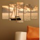 ΠΙΝΑΚΑΣ ΠΕΝΤΑΠΤΥΧΟ MDF SUNSET SAILING FB97206.01 100X0,3X60 εκ.