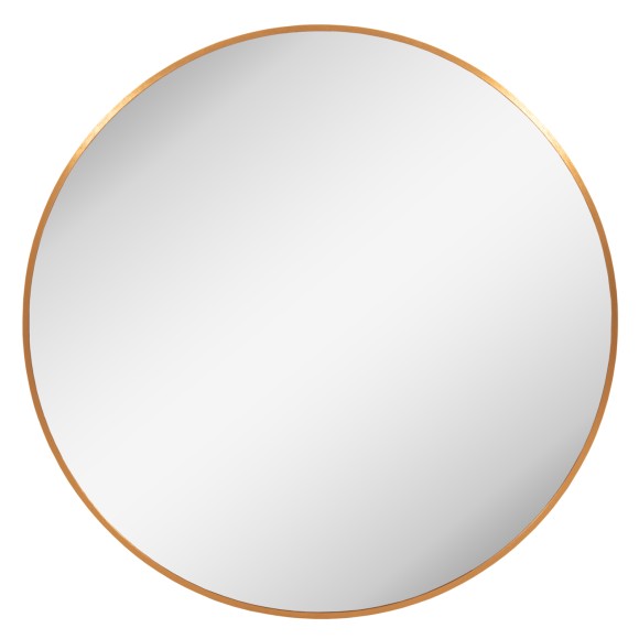 ΚΑΘΡΕΠΤΗΣ ΤΟΙΧΟΥ FB94498.30 ΠΛΑΙΣΙΟ ΣΤΡΟΓΓΥΛΟ ΑΛΟΥΜΙΝΙΟΥ ΧΡΥΣΟ Φ80εκ