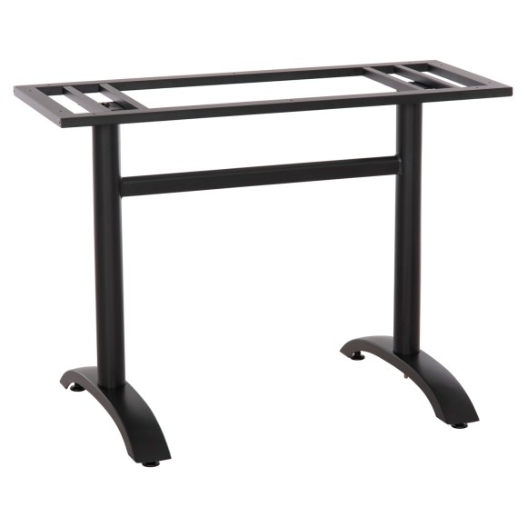 ΒΑΣΗ ΤΡΑΠΕΖΙΟΥ ΜΕΤΑΛΛΙΚΗ ΔΙΠΛΗ FB9461.11 ΜΑΥΡΗ ΜΑΤ ΜΕ ΡΕΓΟΥΛΑΤΟΡΟΥΣ 100Χ60Χ73Υεκ.