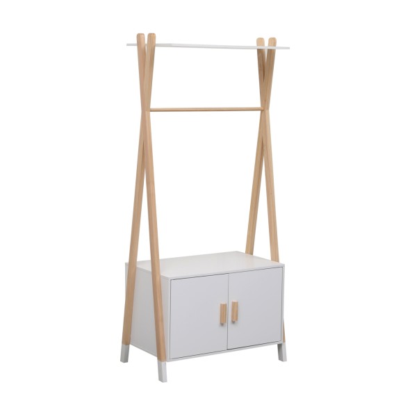 ΚΡΕΜΑΣΤΡΑ ΠΑΙΔΙΚH ΜΕ ΝΤΟΥΛΑΠΙ FB92495.03 ΜΕΛΑΜΙΝΗ-ΞΥΛΟ ΠΕΥΚΟΥ 76x44x170Υεκ