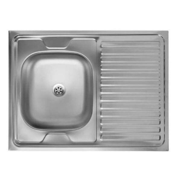 ΝΕΡΟΧΥΤΗΣ ΚΟΥΖΙΝΑΣ ΑΝΟΞΕΙΔΩΤΟΣ FB918319 ΑΣΗΜΙ INOX 80x60x16.5Υεκ.