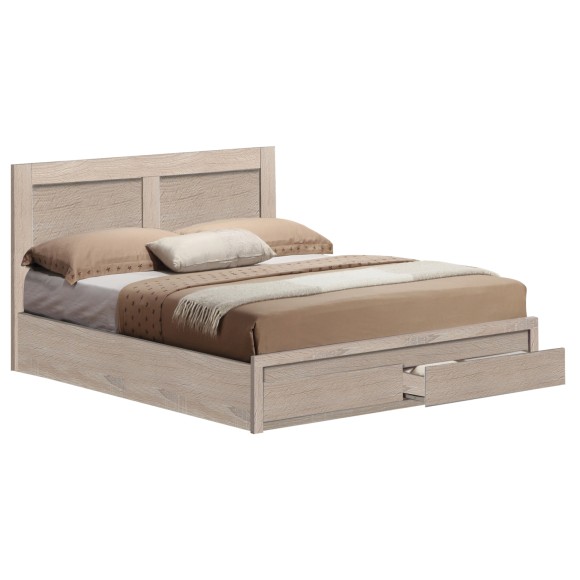 ΚΡΕΒΑΤΙ FB9665.02 ΜΕ 2 ΣΥΡΤΑΡΙΑ ΜΕΛΑΜΙΝΗ SONAMA ΓΙΑ ΣΤΡΩΜΑ 120x200εκ.