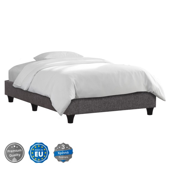 ΚΡΕΒΑΤΙ-ΥΠΟΣΤΡΩΜΑ FB9721.10 ΧΩΡΙΣ ΑΠΟΘ.ΧΩΡΟ--ΓΚΡΙ ΥΦΑΣΜΑ--ΓΙΑ 80Χ200εκ.