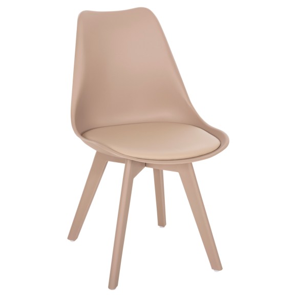 ΚΑΡΕΚΛΑ FB90033.45 ΜΕ ΠΟΔΙΑ ΠΟΛΥΠΡΟΠΥΛΕΝΙΟΥ ΚΑΙ ΚΑΘΙΣΜΑ PP ΚΑΠΟΥΤΣΙΝΟ 49x55,5x84Υ - 4τμχ