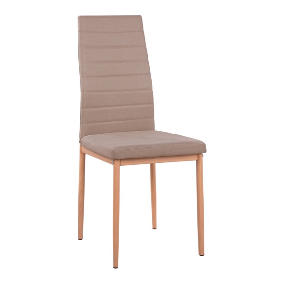 ΚΑΡΕΚΛΑ ΜΕΤΑΛΛΙΚΗ FB90037.14 ΜΠΕΖ ΥΦΑΣΜΑ ΜΕΤΑΛΛΙΚΟ ΣΚΕΛΕΤΟ K/D 40x48x95 εκ. - 4τμχ