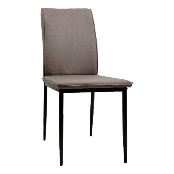 ΚΑΡΕΚΛΑ ΤΡΑΠΕΖΑΡΙΑΣ FB918347.03 ΚΑΦΕ ΥΦΑΣΜΑ-ΜΕΤΑΛ. ΠΟΔΙΑ ΜΑΥΡΑ 42x58x89,5Υεκ - 4τμχ