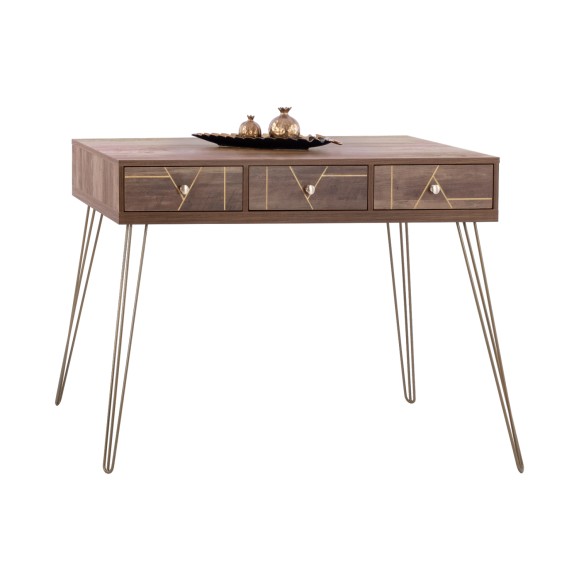 ΚΟΝΣΟΛΑ FB98653 ΚΑΡΥΔΙ ΜΕ ΧΡΥΣΟ 120x55x79,5Y εκ.