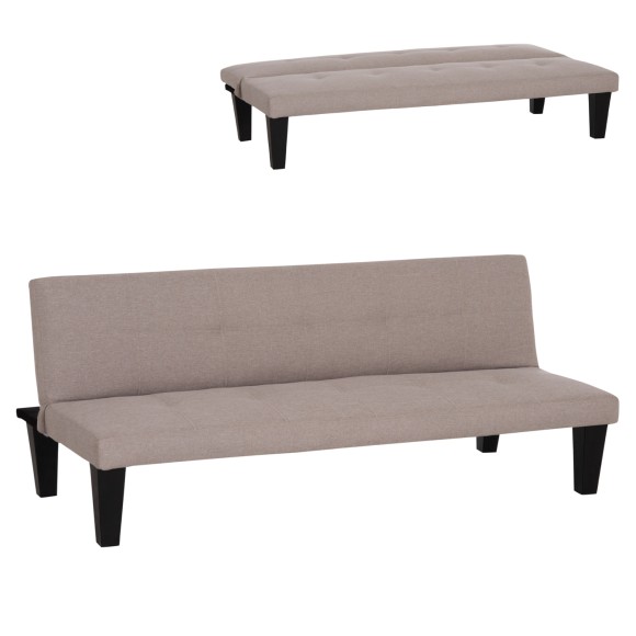 ΚΑΝΑΠΕΣ ΚΡΕΒΑΤΙ 3-ΘΕΣΙΟΣ FB93304.04 ΜΠΕΖ PU ΔΕΡΜΑ 165x75x64Υεκ