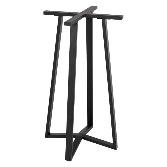 ΒΑΣΗ ΜΕΤΑΛΛΙΚΗ ΜΠΑΡ ΜΕΣΑΙΟΥ ΥΨΟΥΣ ΜΑΥΡΗ FB9477.01 50x50x90Υ εκ.