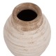 ΔΙΑΚΟΣΜΗΤΙΚΟ ΒΑΖΟ FB97940 ΤΕΡΑΚΟΤΑ ΣΕ ANTIQUE ΛΕΥΚΟ ΜΠΕΖ ΧΡΩΜΑ Φ20x25Y εκ.