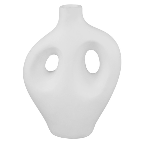 ΕΠΙΤΡΑΠΕΖΙΟ ΔΙΑΚΟΣΜΗΤΙΚΟ ΒΑΖΟ FB94666.02L ΤΕΡΑΚΟΤΑ ΣΕ ΛΕΥΚΟ--22.5x12x30Υεκ.