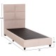 ΚΡΕΒΑΤΙ ΜΟΝΟ FB9652.32 ΜΠΕΖ TEDDY ΥΦΑΣΜΑ ΓΙΑ ΣΤΡΩΜΑ 90x200εκ