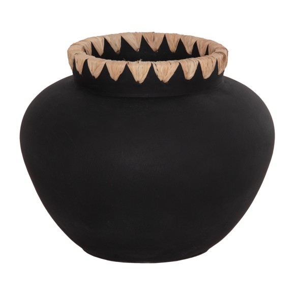 ΔΙΑΚΟΣΜΗΤΙΚΟ ΒΑΖΟ FB94370 ΤΕΡΑΚΟΤΑ ΜΑΥΡH-ΠΛΕΞΗ ΨΑΘΑΣ ΣΤΟ ΣΤΟΜΙΟ Φ32x26,5Υεκ.