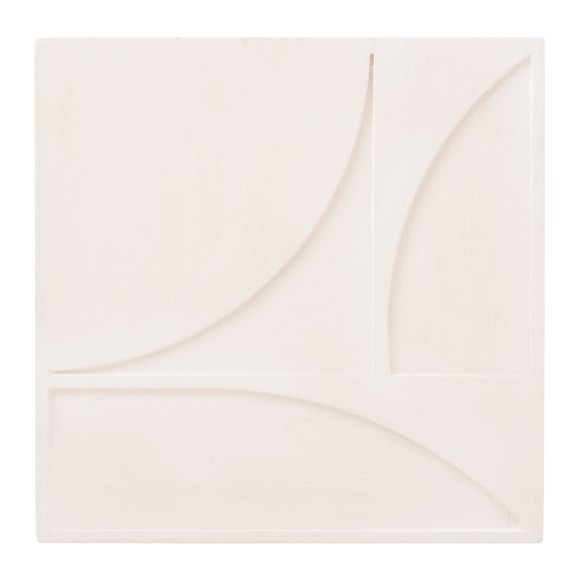 ΠΙΝΑΚΑΣ ΤΕΤΡΑΓΩΝΟΣ FB94508 MDF ΣΕ ΥΠΟΛΕΥΚΟ ΧΡΩΜΑ 80x4(πάχος)x80Υεκ.