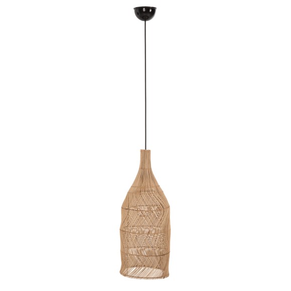 ΦΩΤΙΣΤΙΚΟ ΟΡΟΦΗΣ FB97887 ΚΡΕΜΑΣΤΟ ΑΠΟ RATTAN ΣΕ ΦΥΣΙΚΟ ΧΡΩΜΑ Φ28x163,5Yεκ.