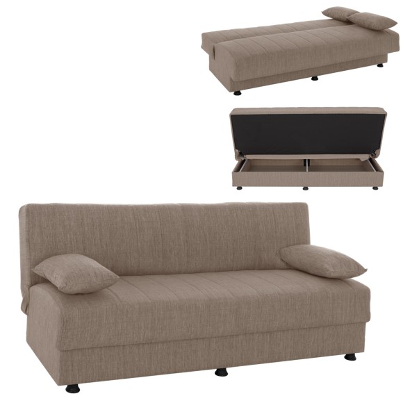 ΚΑΝΑΠΕΣ ΚΡΕΒΑΤΙ ΤΡΙΘΕΣΙΟΣ ΜΠΕΖ FB93239.04 180x83x74Υ εκ.