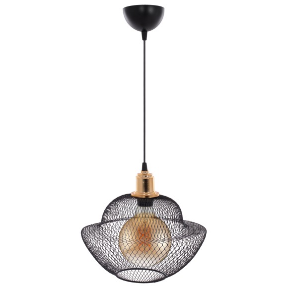 ΦΩΤΙΣΤΙΚΟ ΟΡΟΦΗΣ ΜΑΥΡΟ ΜΕΤΑΛΛΙΚΟ ΜΟΝΤΕΡΝΟ ΠΛΕΓΜΑ Φ30x65Yεκ.FB97690.01