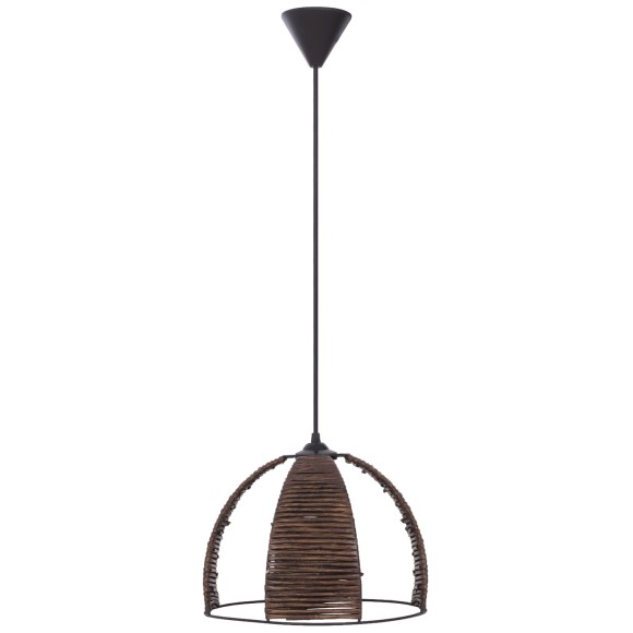 ΦΩΤΙΣΤΙΚΟ ΟΡΟΦΗΣ ΜΕΤΑΛΛΙΚΟ ΚΑΠΕΛΟ ΜΕ ΞΥΛΙΝΕΣ ΚΑΘΕΤΕΣ ΛΩΡΙΔΕΣ Φ30x83Yεκ.FB97703.01