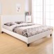 ΚΡΕΒΑΤΙ ΜΕ ΣΤΡΩΜΑ FB921283.01 ΛΕΥΚΟ PU--ΓΙΑ 150x200εκ