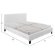 ΚΡΕΒΑΤΙ ΜΕ ΣΤΡΩΜΑ FB921283.01 ΛΕΥΚΟ PU--ΓΙΑ 150x200εκ