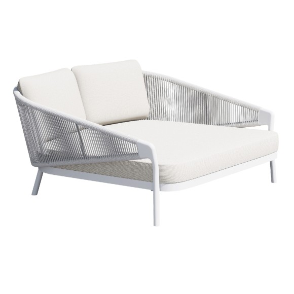 DAYBED FB96474.02 ΛΕΥΚΟ ΑΛΟΥΜΙΝΙΟ--ΣΧΟΙΝΙ--OLEFIN 157x149x80Υεκ
