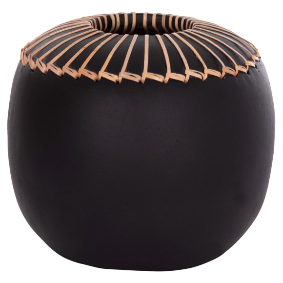 ΕΠΙΤΡΑΠΕΖΙΟ ΔΙΑΚΟΣΜΗΤΙΚΟ ΒΑΖΟ FB94675.01L TΕΡΑΚΟΤΑ ΣΕ ΜΑΥΡΟ--Φ22x20Υεκ.