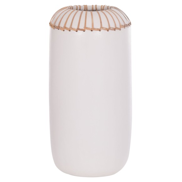 ΕΠΙΤΡΑΠΕΖΙΟ ΔΙΑΚΟΣΜΗΤΙΚΟ ΒΑΖΟ FB94675.02S TΕΡΑΚΟΤΑ ΣΕ ΛΕΥΚΟ--Φ18x33Υεκ.