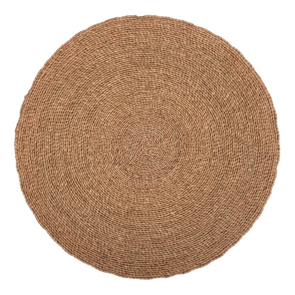 ΧΑΛΙ ΣΤΡΟΓΓΥΛΟ CRATER FB97849 MENDONG GRASS ΣΕ ΦΥΣΙΚΟ ΧΡΩΜΑ Φ150εκ.