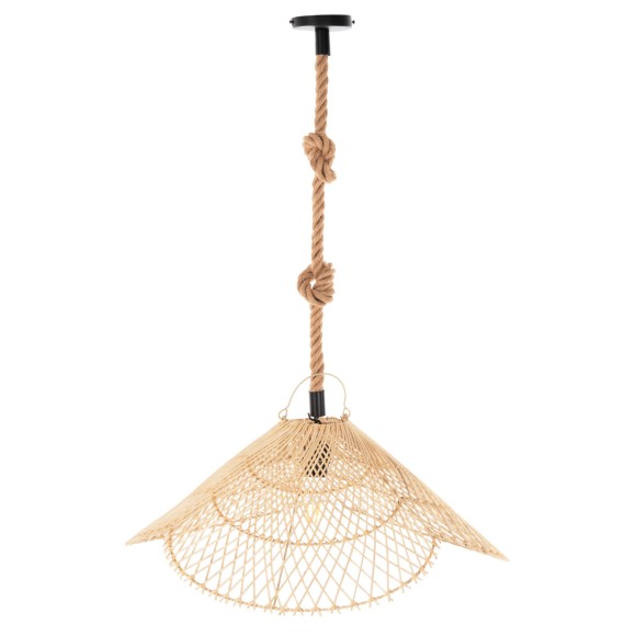 ΣΕΤ ΦΩΤΙΣΤΙΚΟ ΟΡΟΦΗΣ ΚΡΕΜΑΣΤΟ FB911925.02 ΣΧΟΙΝΙ ΚΑΙ ΦΥΣΙΚΟ RATTAN Φ58,5Χ131Υεκ.