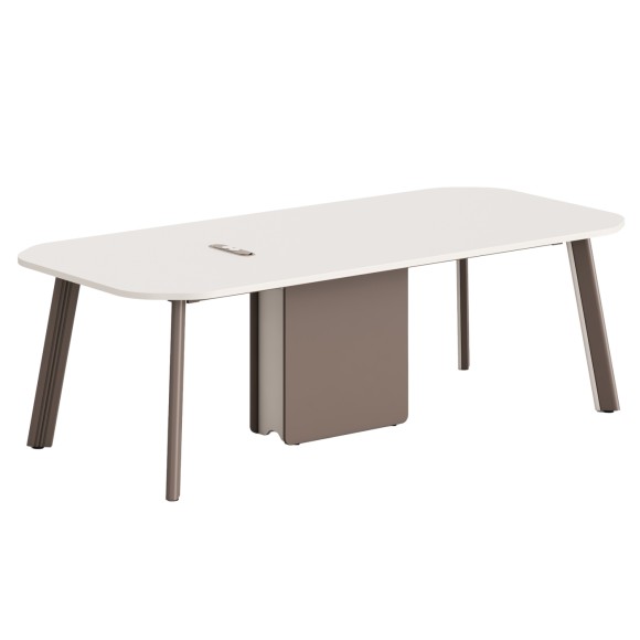 ΓΡΑΦΕΙΟ ΣΥΝΕΡΓΑΣΙΑΣ FB918278 ΜΕΛΑΜΙΝΗ ΚΡΕΜ-ΠΟΔΙΑ ΑΛΟΥΜΙΝΙΟΥ 240x110x75Υεκ