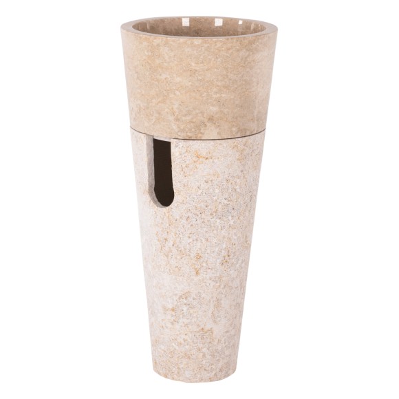 ΝΙΠΤΗΡΑΣ ΜΑΡΜΑΡΙΝΟΣ CONE SINK CREME WHITE Φ40x90Y εκ.FB97808.02