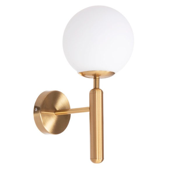 ΑΠΛΙΚΑ ΤΟΙΧΟΥ FB94470 ΜΕΤΑΛΛΙΚΗ ΒΑΣΗ ΧΡΥΣΗ-ΓΥΑΛΙ [Ε27] 14x21x33Υεκ.