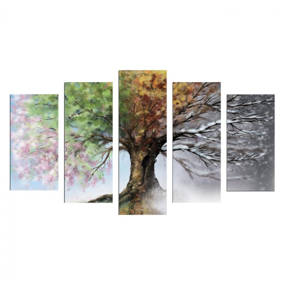 ΠΕΝΤΑΠΤΥΧΟΣ ΠΙΝΑΚΑΣ MDF FOUR SEASONS FB97206.05 100X60x0,3 εκ.