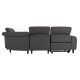 ΓΩΝΙΑΚΟΣ ΚΑΝΑΠΕΣ ΜΕ RECLINE FB93290.01 ΓΚΡΙ ΥΦΑΣΜΑ 260x260x90(κάθισμα)x94Υεκ.