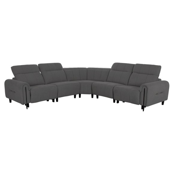 ΓΩΝΙΑΚΟΣ ΚΑΝΑΠΕΣ ΜΕ RECLINE FB93290.01 ΓΚΡΙ ΥΦΑΣΜΑ 260x260x90(κάθισμα)x94Υεκ.