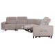 ΓΩΝΙΑΚΟΣ ΚΑΝΑΠΕΣ ΜΕ RECLINE FB93290.02 ΜΠΕΖ ΥΦΑΣΜΑ 260x260x90(κάθισμα)x94Υεκ.