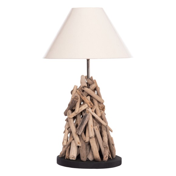 ΕΠΙΤΡΑΠΕΖΙΟ ΦΩΤΙΣΤΙΚΟ FB94423 DRIFTWOOD & ΛΕΥΚΟ ΚΑΠΕΛΟ Φ35x61Υεκ.