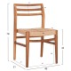 ΚΑΡΕΚΛΑ ΤΡΑΠΕΖΑΡΙΑΣ FB918231 ΞΥΛΟ TEAK-ΣΧΟΙΝΙ VIRO 46x51x78Υεκ.