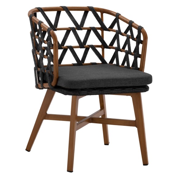 ΠΟΛΥΘΡΟΝΑ ΑΛΟΥΜΙΝΙΟΥ RICKO FB95782.11 ΚΑΦΕ ΣΚΕΛΕΤΟΣ-ΓΚΡΙ ΚΟΡΔΟΝΙ 58x59x78Υ εκ.