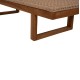 ΞΑΠΛΩΣΤΡΑ FB95993 TEAK ΞΥΛΟ ΚΑΙ ΣΧΟΙΝΙ VIRO ΣΕ ΠΛΕΞΗ WICKER 191x65x86Yεκ.