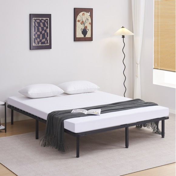 ΚΡΕΒΑΤΙ-ΥΠΟΣΤΡΩΜΑ ΔΙΠΛΟ FB9694.01 ΜΕΤΑΛΛΙΚΟ ΜΑΥΡΟ ΓΙΑ ΣΤΡΩΜΑ 200x160εκ