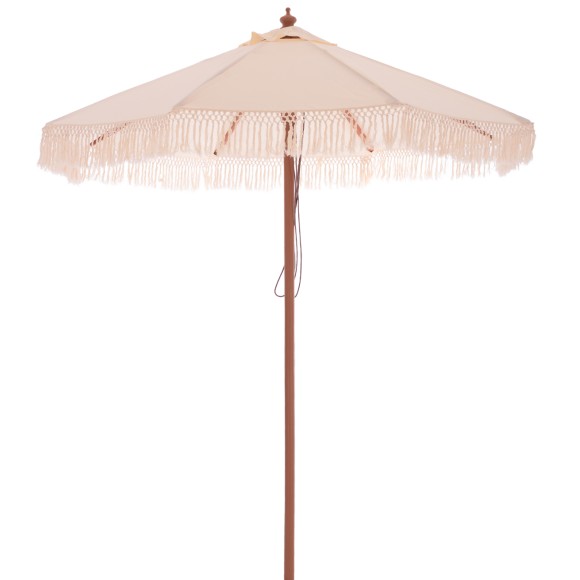 ΟΜΠΡΕΛΑ ΕΠΑΓΓΕΛΜΑΤΙΚΗ ΜΑΚΡΑΜΕ ΚΡΟΣΙ ΜΠΕΖ ΜΕ ΞΥΛΙΝΟ ΣΚΕΛΕΤΟ Φ225X2.60Υμ FB95777.01